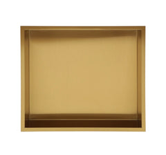 Lordear gold 14'' x 12'' Brushed Finish Rectangle Stainless Steel Shower Niche