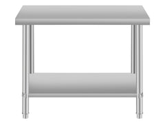 24'' x 18'' Commercial Work Table for Restaurant and Home Stainless Steel Kitchen Prep Table with Under Shelf from Lordear
