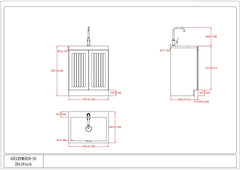 All-in-One Utility 10-inch Deep Stainless Steel Sink & 24/28-inch Pure White Laundry Cabinet With Faucet from Lordear