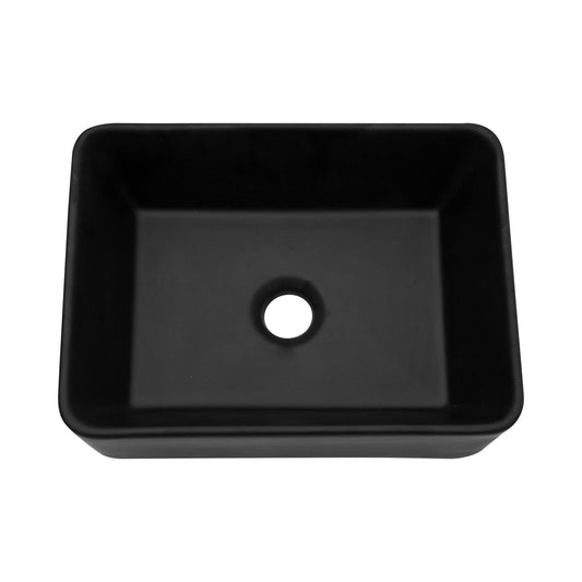 Lordear 16" x 12" Ceramic Rectangular Drop-in Vessel Bathroom Sink from Lordear