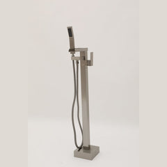 Lordear Freestanding Bathtub Faucet Waterfall Tub Filler Floor Mount Brass Bathroom Faucets with Hand Shower from Lordear