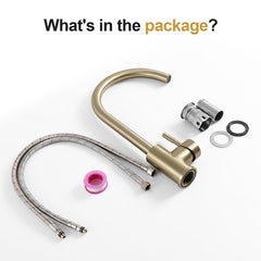 Lordear Stainless Steel 360 Degree Single Handle Kitchen Faucet from Lordear