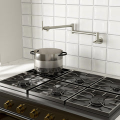 Lordear Stainless Steel Wall Mount Folding Double Joint Swing Arms Kitchen Faucet from Lordear