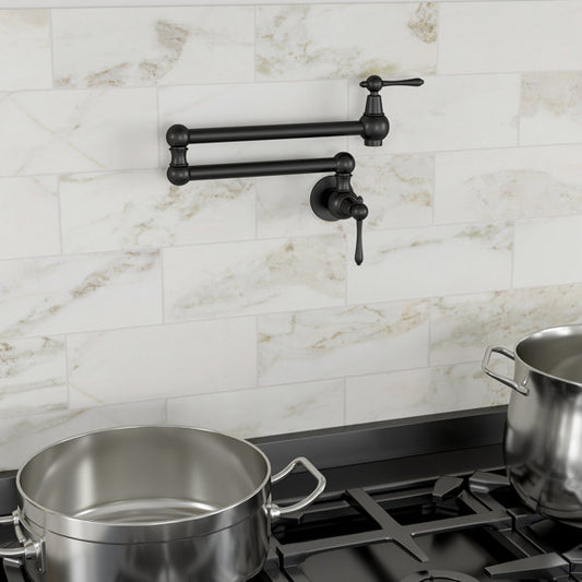 Lordear Brass Wall Mount Folding Lever Kitchen Faucet  from Lordear