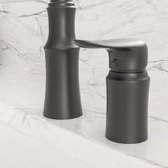 Lordear Brass Split 360 Degree Pull Down Black Kitchen Faucet from Lordear