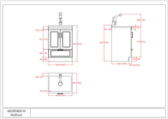 24-inch All-in-One Laundry Utility Sink & Cabinet in Pure White with Faucet from Lordear