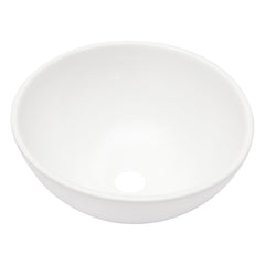 Lordear 13" W x 13" D White Ceramic Round Vessel Bathroom Sink  from Lordear