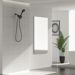 Lordear 5" Stainless Steel Wall Mounted Matte Black Rainfall Round Dual Head Shower Head from Lordear