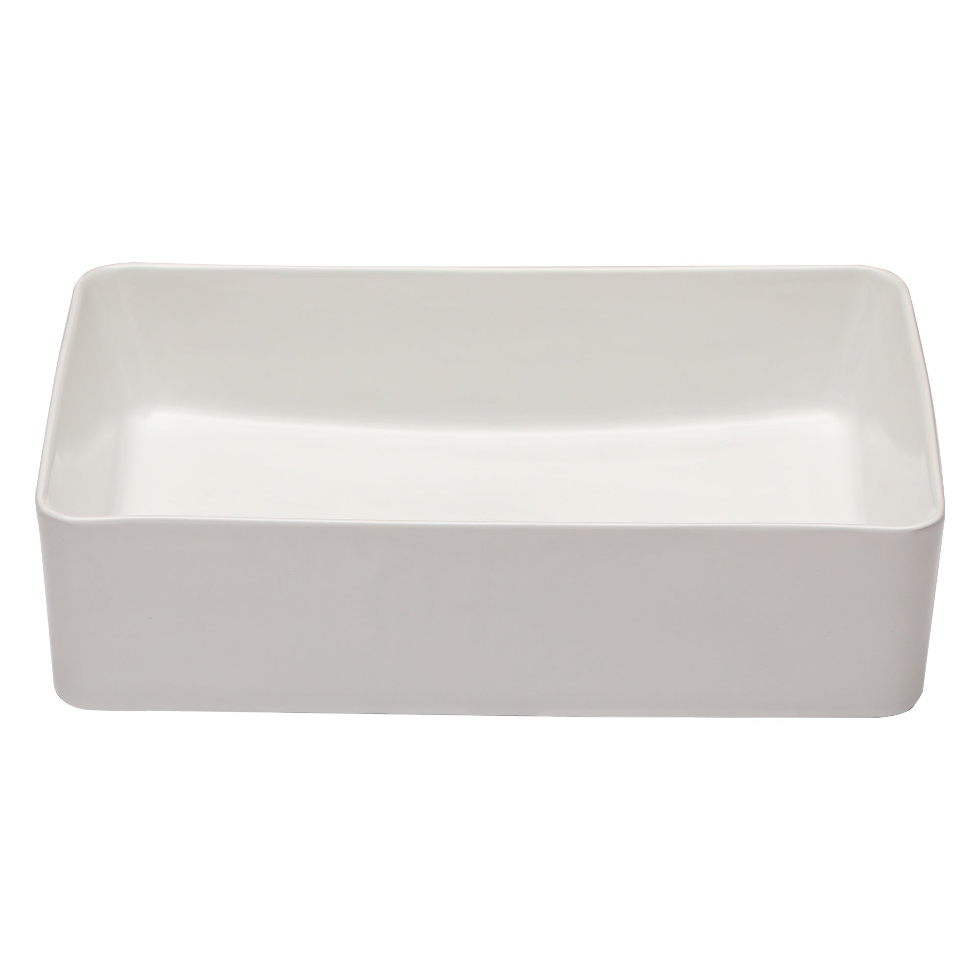 Lordear 21" x 14" White Ceramic Countertop Rectangular Vessel Bathroom Sink from Lordear