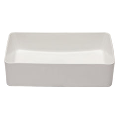 Lordear 21" x 14" White Ceramic Countertop Rectangular Vessel Bathroom Sink from Lordear