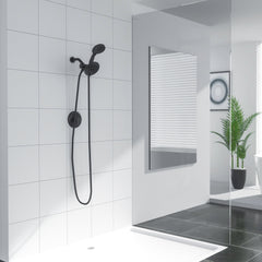 Lordear 5" Stainless Steel Dual Head Wall Mounted Round Shower System  from Lordear
