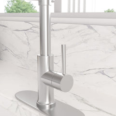 Lordear Stainless Steel Brushed Nickel Single Handle Pull Down Kitchen Faucet  from Lordear