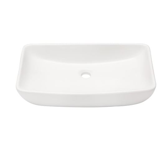 Lordear 24" x 16" White Ceramic Rectangular Vessel Bathroom Sink  from Lordear