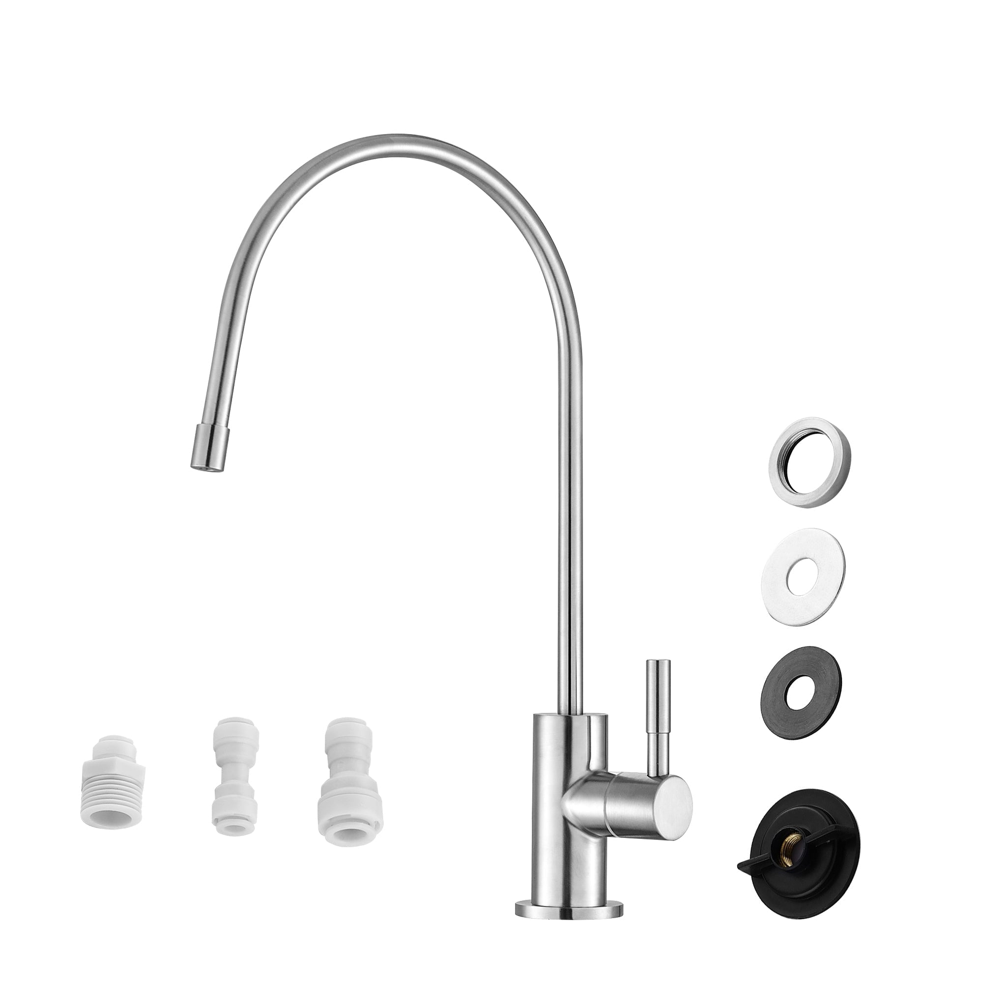 Lordear Brass 360 Degree Rotating Booster Filter Kitchen Faucet from Lordear