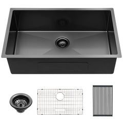 Lordear 28'' Stainless Steel Undermount Gunmetal Black Kitchen Sink  from Lordear