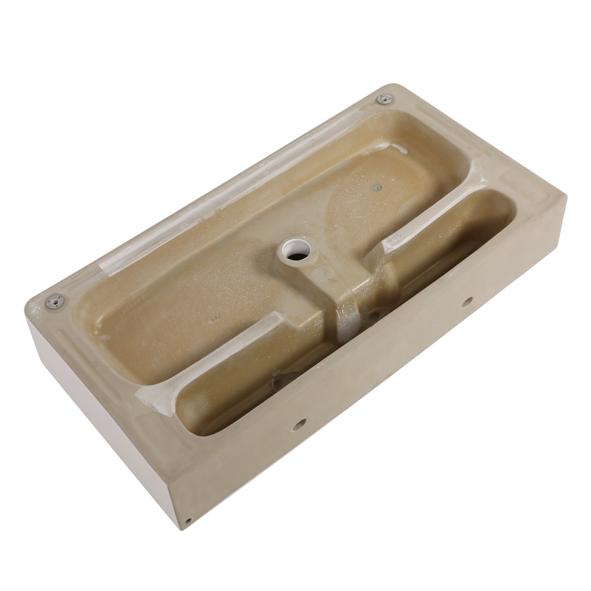 Lordear 32'' X 17'' White Ceramic Rectangular Bathroom Sink with Overflow from Lordear