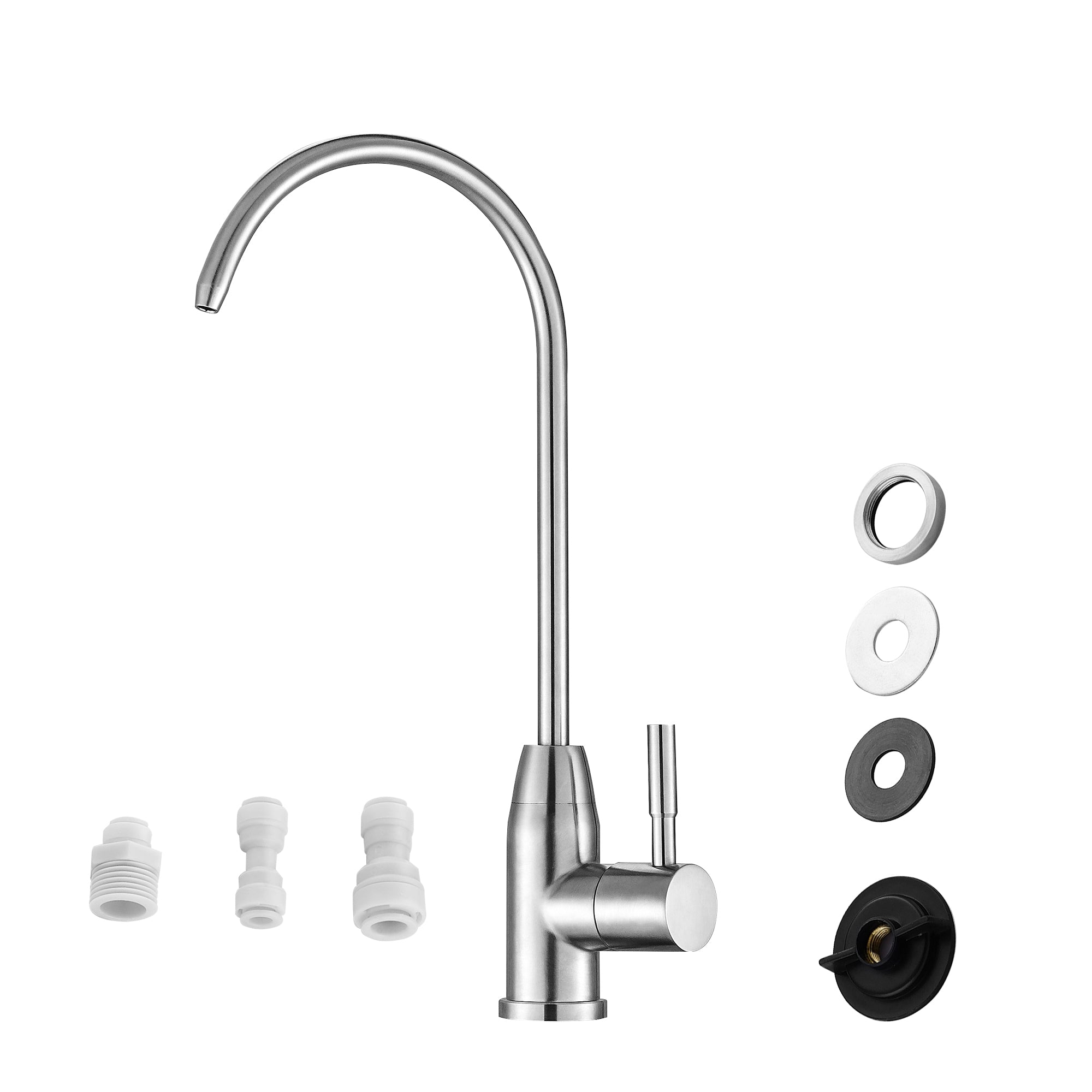 Lordear Brass 360 Degree Rotating Booster Filter Kitchen Faucet from Lordear