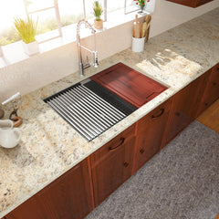 Lordear 27'' Stainless Steel Single Bowl Workstation Kitchen Sink with Accessories  from Lordear
