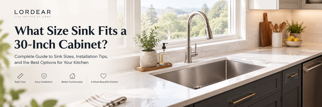 What Size Sink Fits a 30-Inch Cabinet?