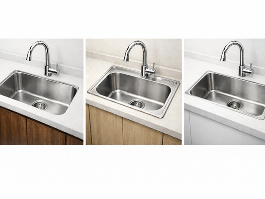 Do You Know the Difference Between Drop-In, Undermount, and Flush-Mount Sinks?