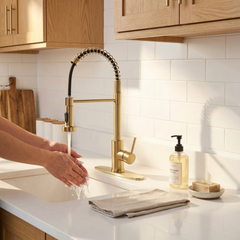 Lordear Pull-down gold faucet