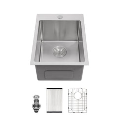 Lordear 15"x 20" Stainless Steel Single Bowl Drop-in Bar Sink  from Lordear