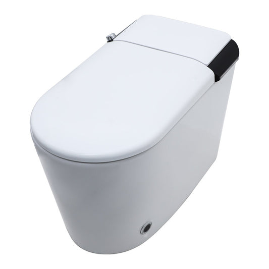 Smart Toilet,One Piece Bidet Toilet for Bathrooms,Modern Elongated Toilet with Warm Water,Dual Auto Flush,Foot Sensor Operation,Heated Bidet Seat,Electric Tankless Toilets with LED Display | Lordear