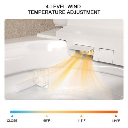 1.28 GPF Smart Bidet Toilet Single Flush Elongated Toilet Bidet Warm Water Clean Auto Flushing Bidet  from Lordear