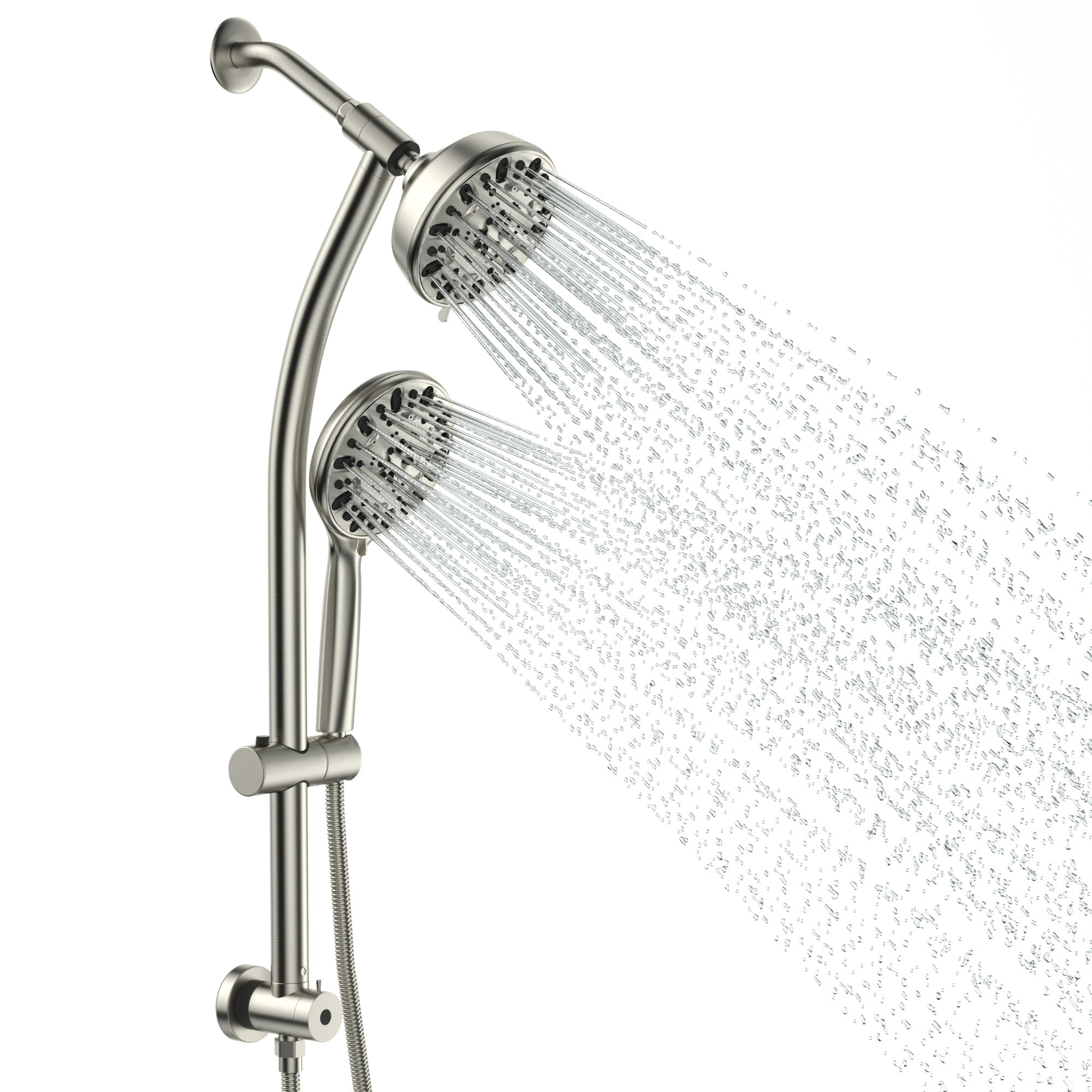 Lordear Stainless Steel Spa Rain Shower Head Combo