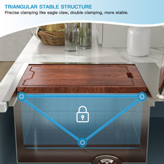 Lordear Stainless Steel Drop-In Single Bowl Workstation Kitchen Sink  from Lordear