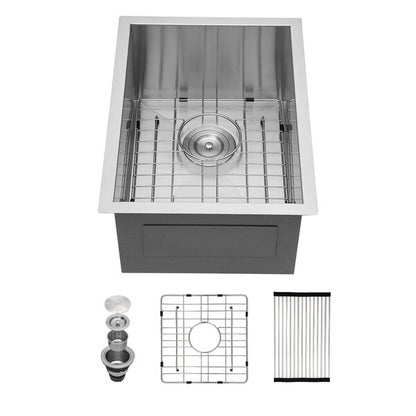 15in L Undermount Single Bowl Stainless Steel Kitchen Sink  from Lordear