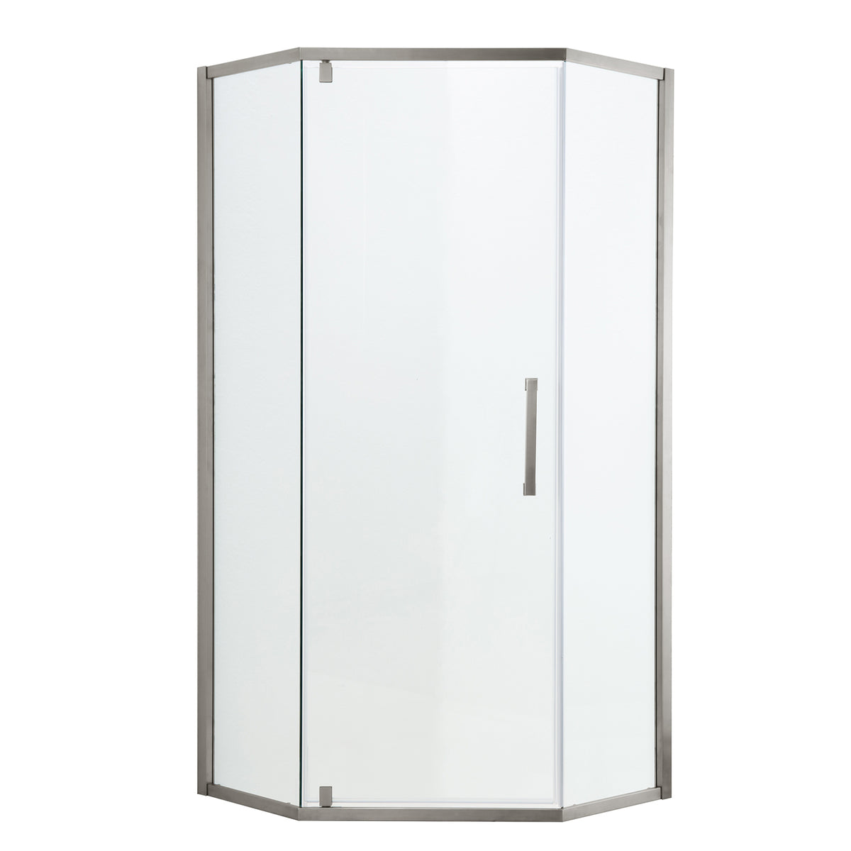 Lordear 72'' Framed Corner Tempered Glass Shower Door