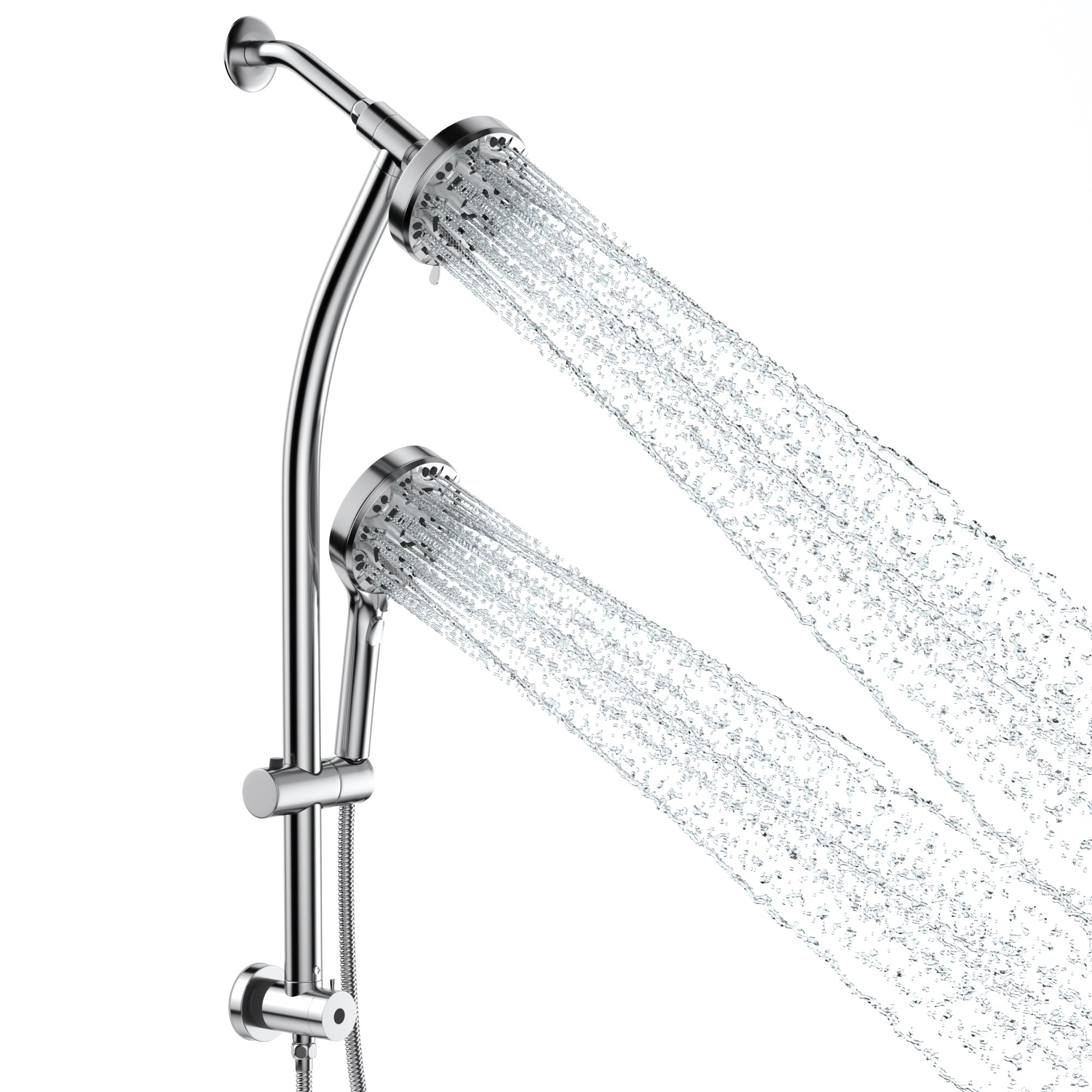 Lordear Stainless Steel Spa Rain Shower Head Combo