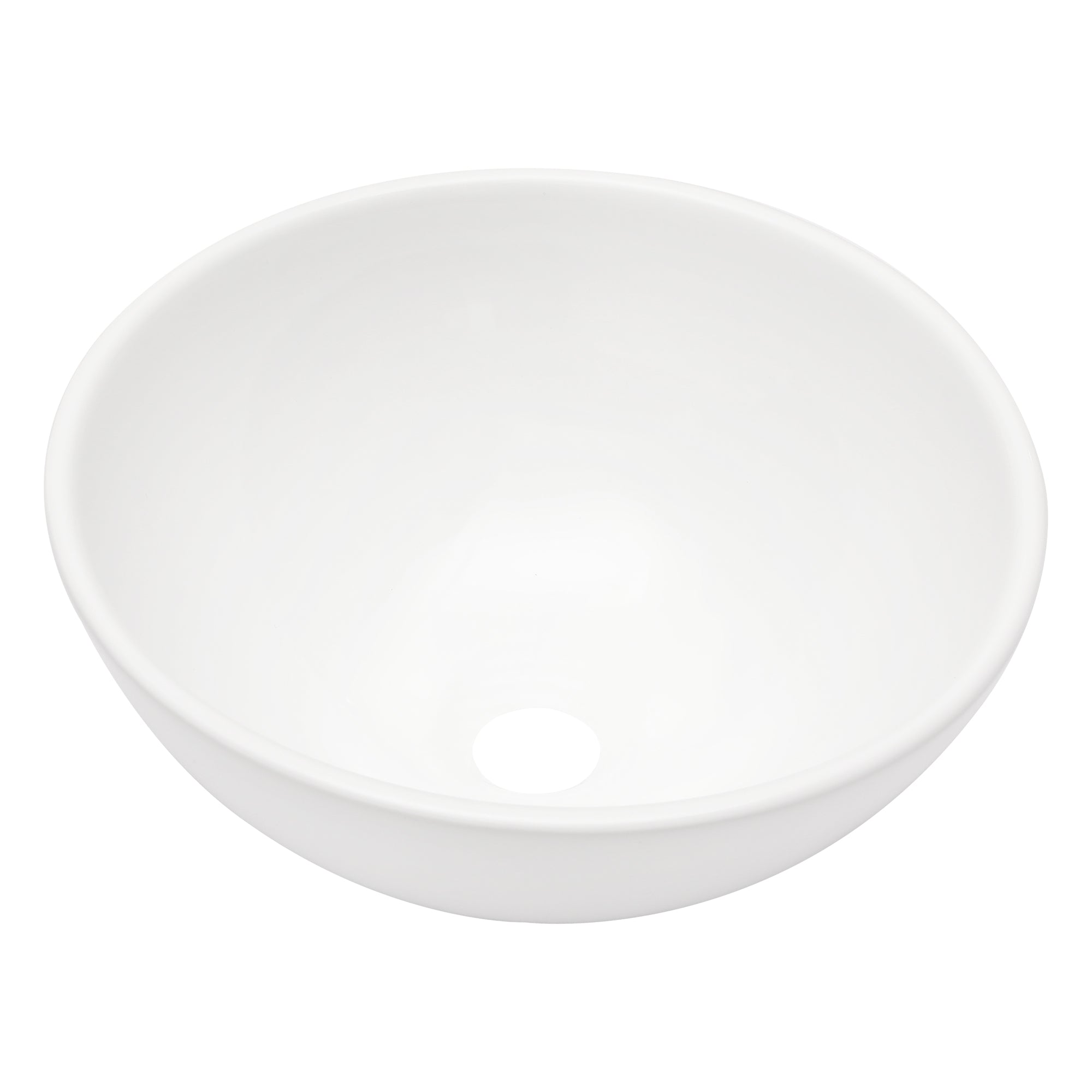 Lordear 13'' W x 13'' D White Ceramic Round Vessel Bathroom Sink  from Lordear