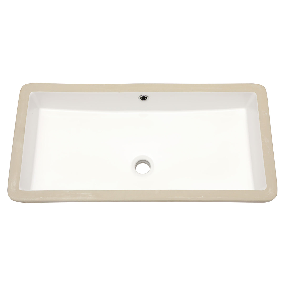 Lordear White Ceramic Undermount Rectangular Bathroom Sink  from Lordear