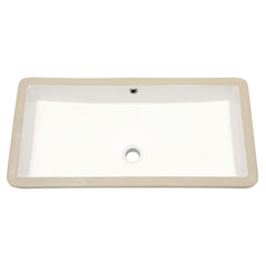 Lordear White Ceramic Undermount Rectangular Bathroom Sink  from Lordear