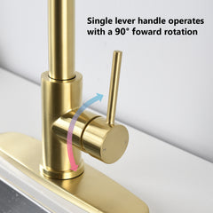 Lordear Pull Down Kitchen Faucet with Soap Dispenser
