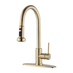 Lordear Pull Down Kitchen Faucet with Soap Dispenser