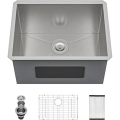 Lordear 16 Gauge Undermount Single Bowl Stainless Steel Laundry Sink