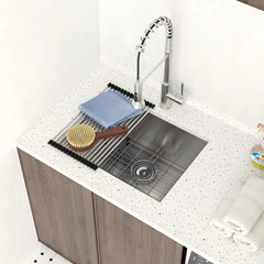 Lordear 16 Gauge Undermount Single Bowl Stainless Steel Laundry Sink