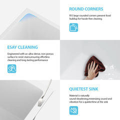 Lordear 24'' Undermount Laundry Sink