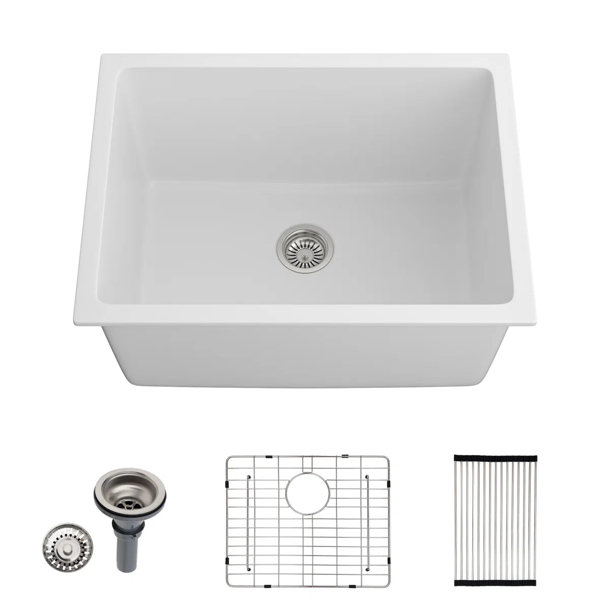 Lordear 24'' Undermount Laundry Sink