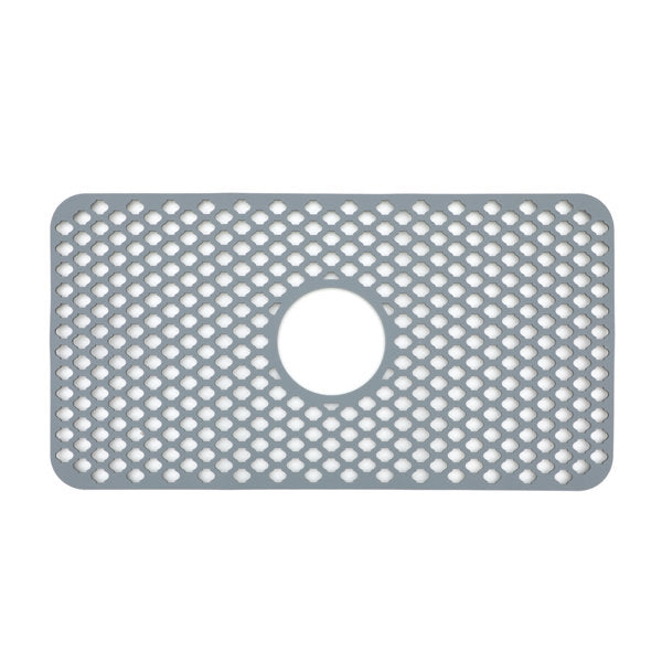 25in x 13in Silicone Bottom Sink Grid Kitchen Sink Silicone Mat Heat Resistant with Drain Hole | Lordear