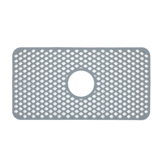 25in x 13in Silicone Bottom Sink Grid Kitchen Sink Silicone Mat Heat Resistant with Drain Hole | Lordear