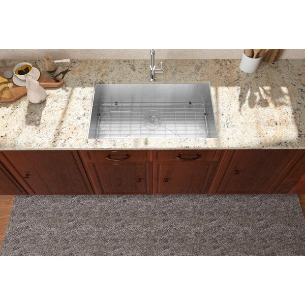 26in L x 18in W Undermount Kitchen Sink 16 Gauge Stainless Steel Kitchen Sink with Drain Assembly  from Lordear