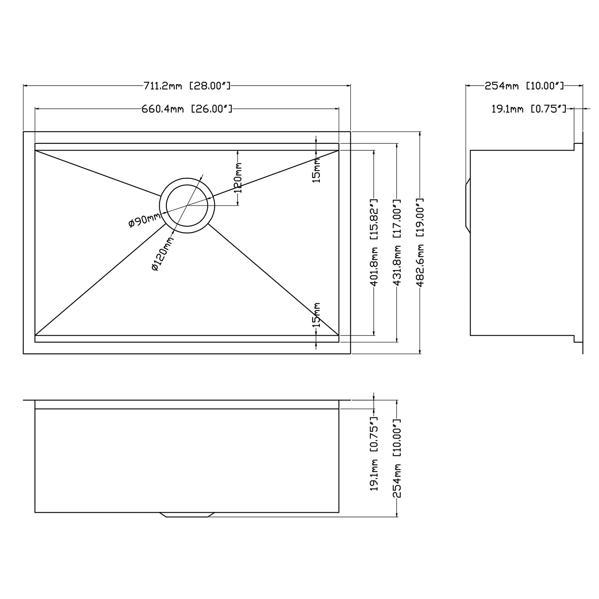 Lordear 28/33 inch Undermount Kitchen Sink Workstation Sink 16 Gauge Stainless Steel Kitchen Sink Single Bowl Sink  from Lordear