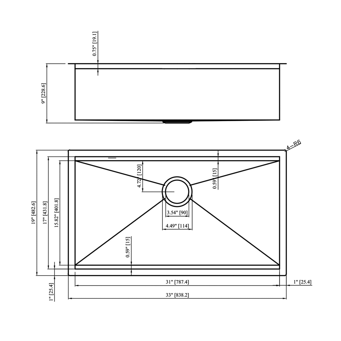 Lordear 28/33 inch Undermount Kitchen Sink Workstation Sink 16 Gauge Stainless Steel Kitchen Sink Single Bowl Sink  from Lordear