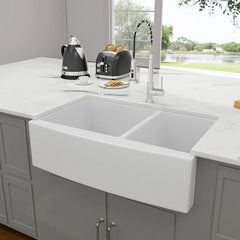 Lordear 33'' Farmhouse Kitchen Sink Double Bowl 60/40