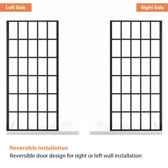 Lordear Tempered Glass Matte Black Grid Single Panel Frameless Fixed Shower Door  from Lordear