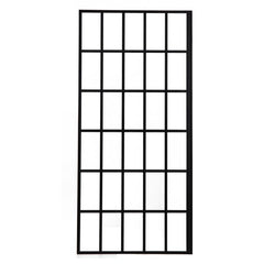 38in W X 72in H Matte Black Single Panel Frameless Fixed Shower Door  from Lordear